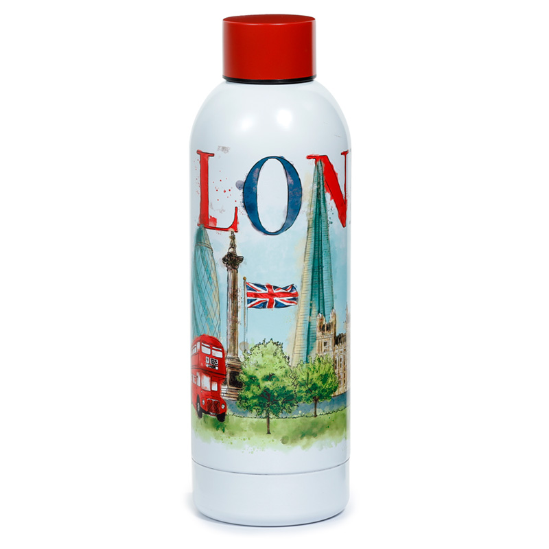 BOT194_001 Reusable Insulated Drinks Bottle 530ml - London Tour - Image 1