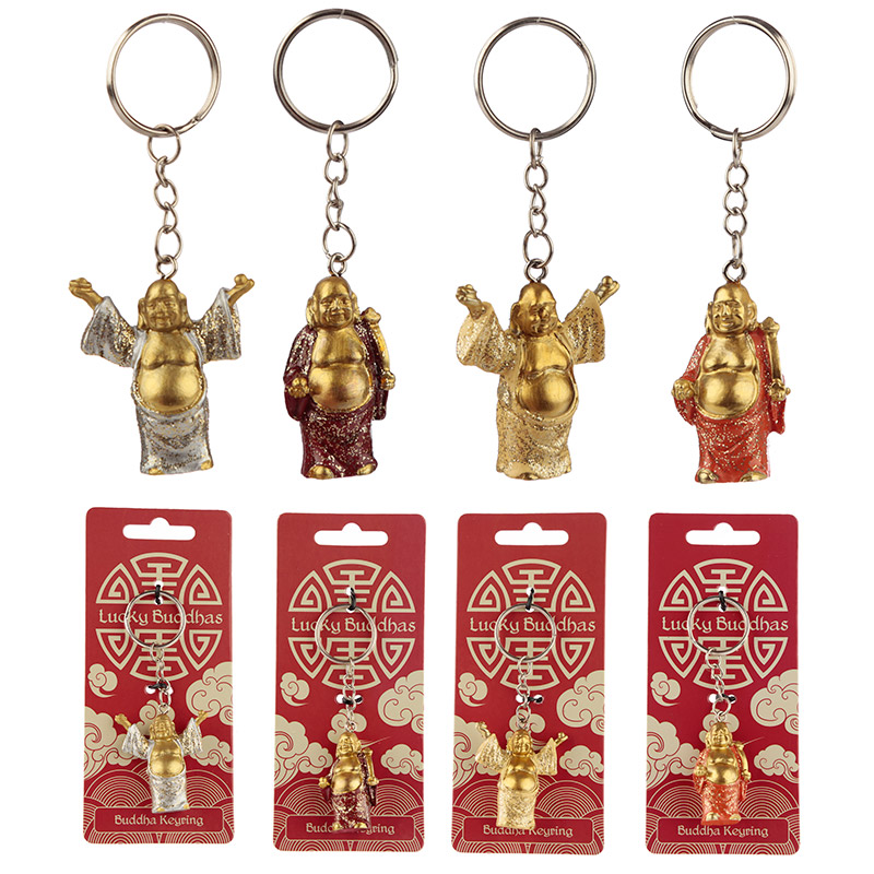 BUD315_001 Novelty Keyring - Lucky Buddha - Image 1