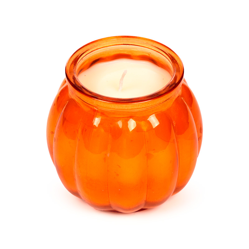 CAND101_001 Shaped Glass Candle Jar - Autumn Harvest Pumpkin Spice - Image 1