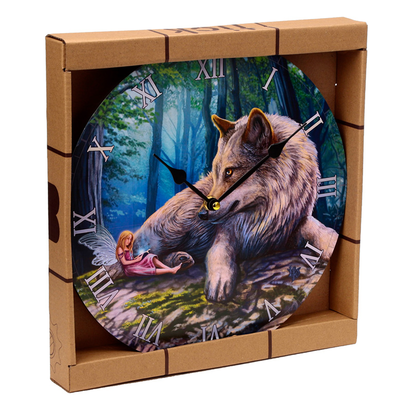 CLCK04_001 Wall Clock - Lisa Parker Fairy Stories Fairy & Wolf - Image 1