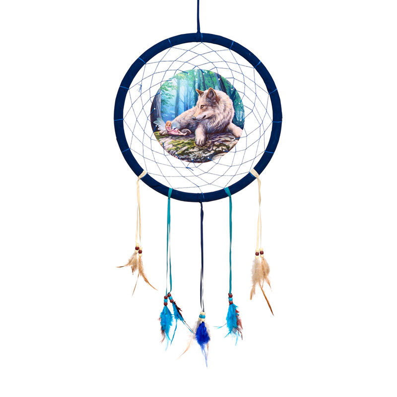 DCPB02X_001 Dreamcatcher (Medium) - Lisa Parker Fairy Stories Wolf & Fairy - Image 1