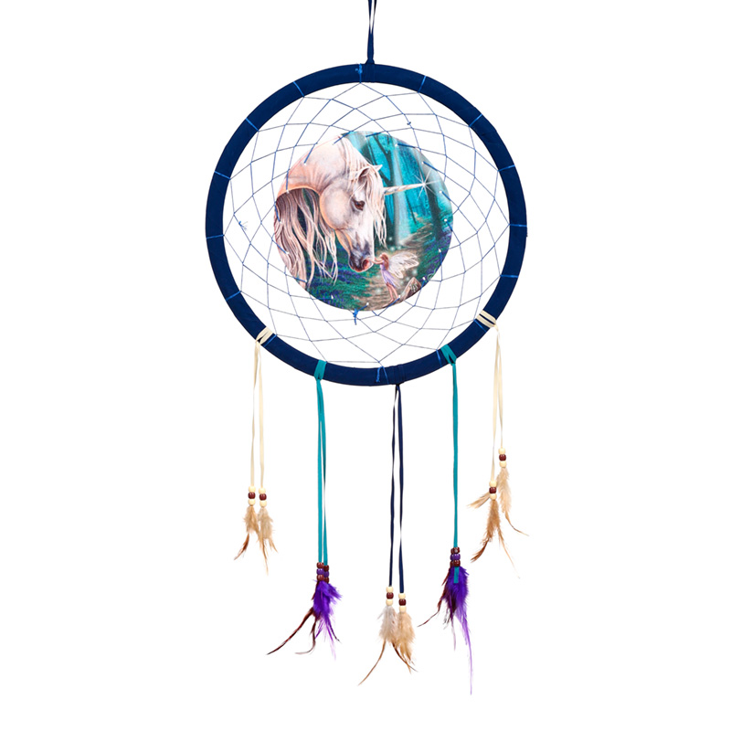 DCPB02Y_001 Dreamcatcher (Medium) - Lisa Parker Fairy Whispers Unicorn - Image 1