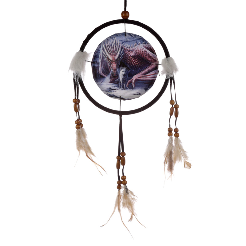 DCPB06M_001 Dreamcatcher (Small) - Lisa Parker Alliance Dragon & Wolf - Image 1