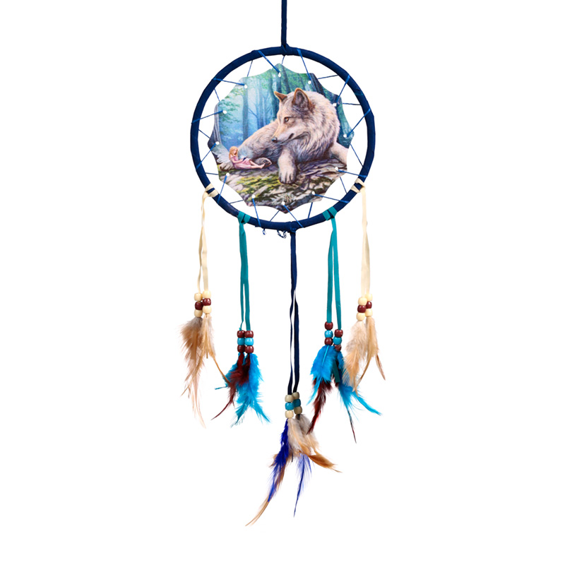 DCPB06X_001 Dreamcatcher (Small) - Lisa Parker Fairy Stories Wolf & Fairy - Image 1