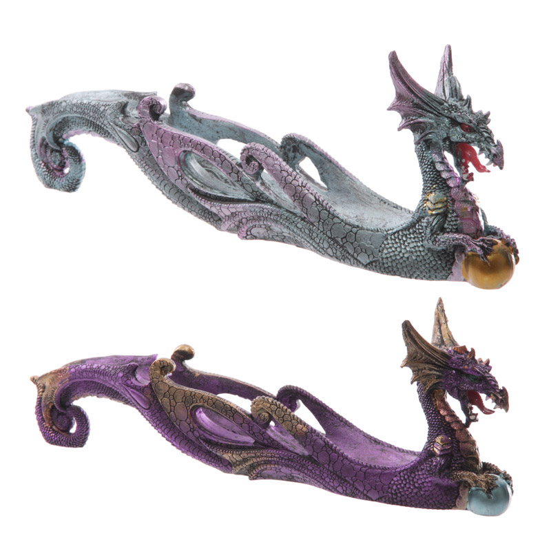 DRG343_001 Celtic Scroll Dark Legends Dragon Ashcatcher - Image 1