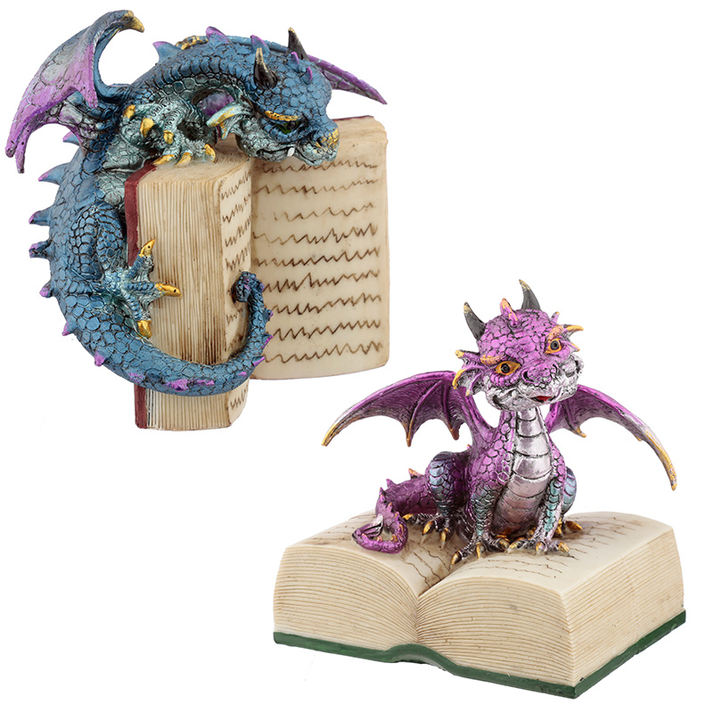 DRG458_001 Reading Elements Dragon Figurine - Image 1