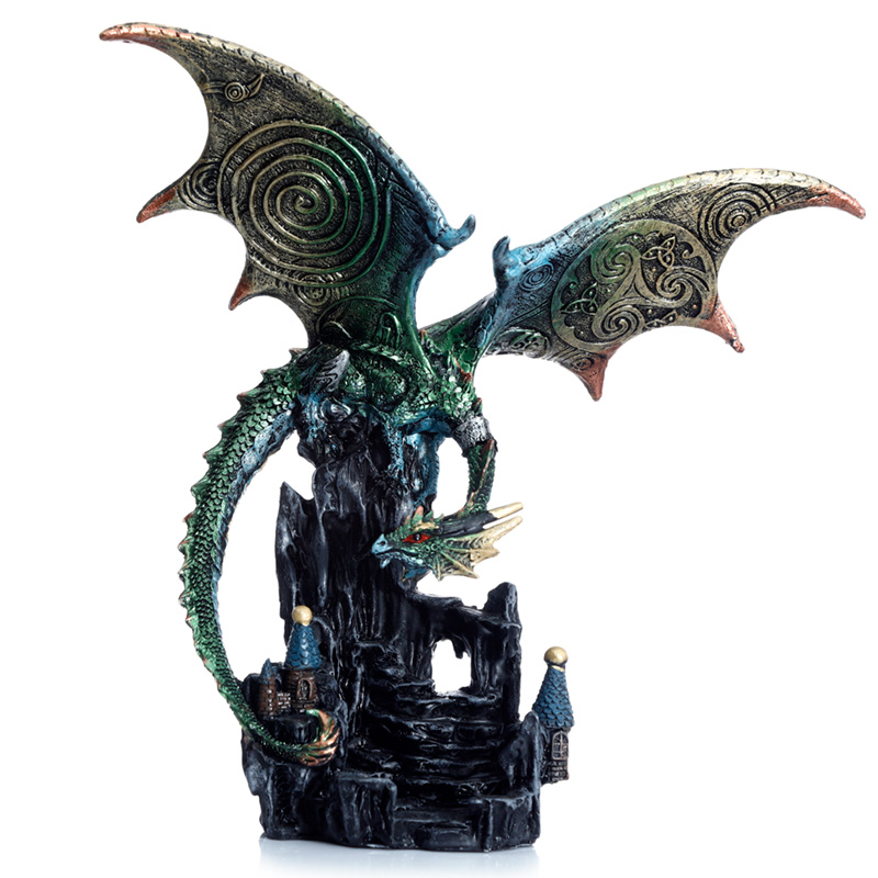 DRG518_001 Dark Legends Wings of Magic Gateway Guardian Dragon - Image 1