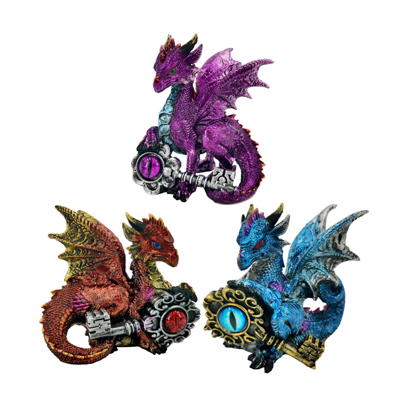 DRG579_001 Dark Legends Dragon - Set of 3 Keys of Power Dragons - Image 1