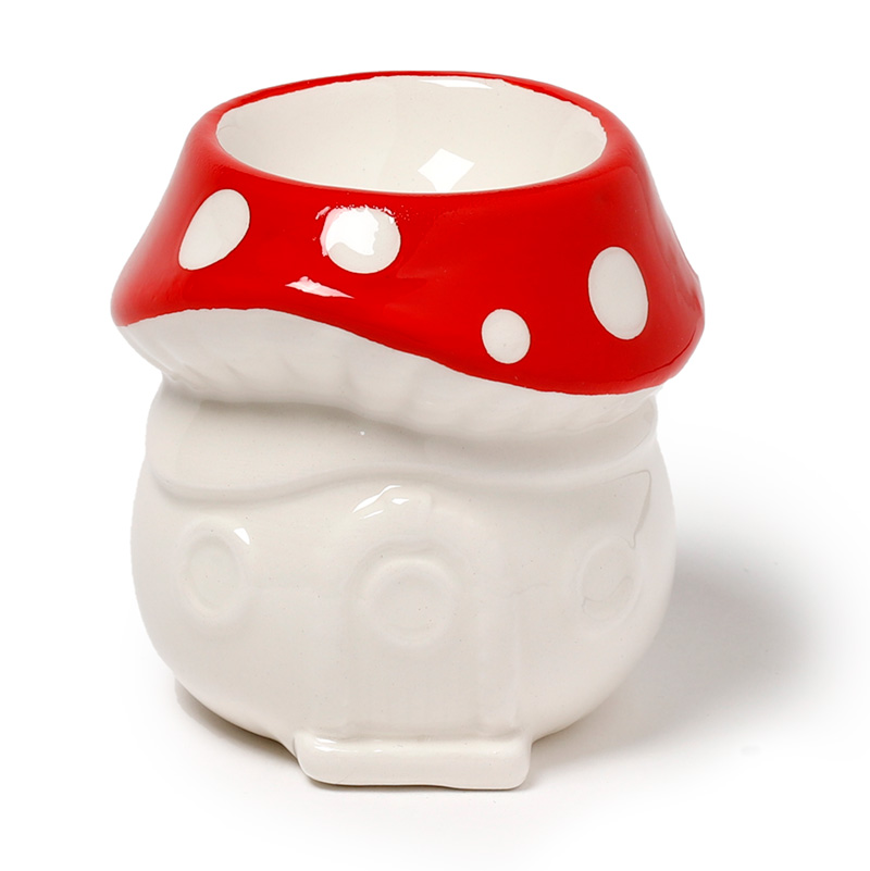EGG20_001 Ceramic Egg Cup - Fairy Toadstool House - Image 1