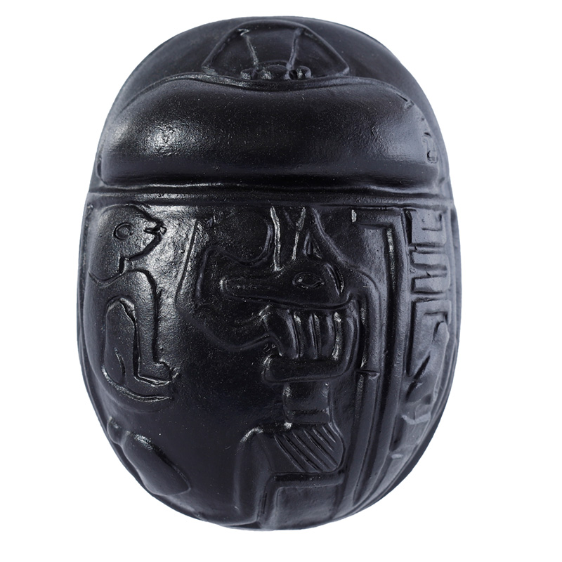 ES12_001 Decorative Black Egyptian Scarab Ornament - Image 1