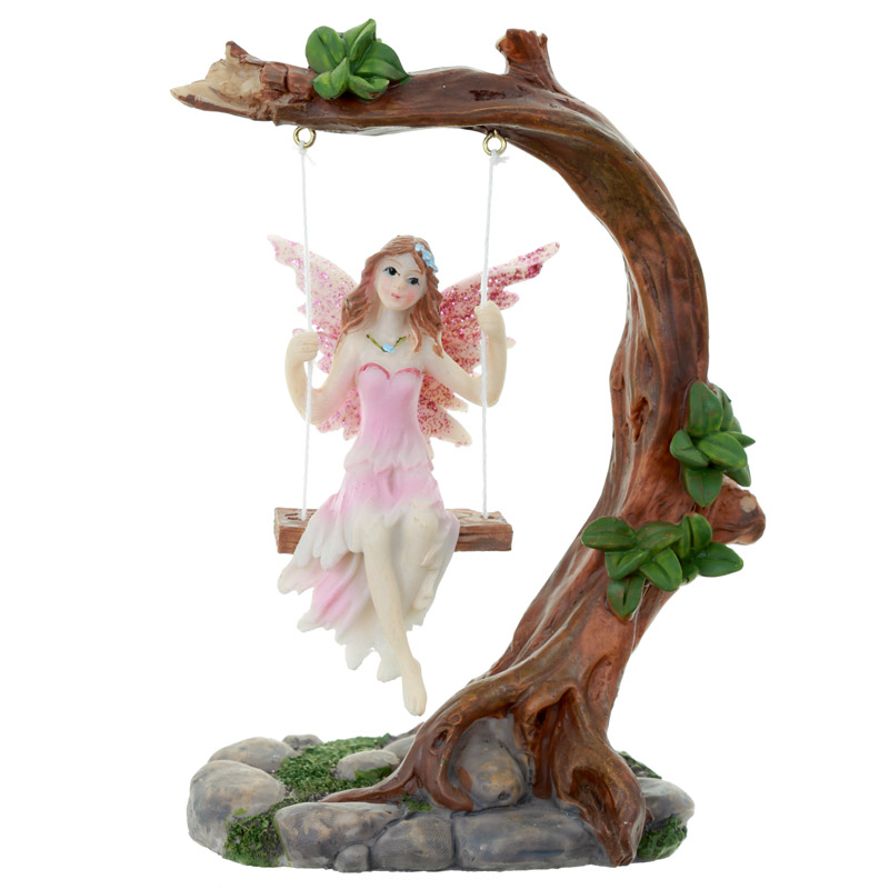 FY417_001 Collectable Flower Fairy Figurine - Swing - Image 1
