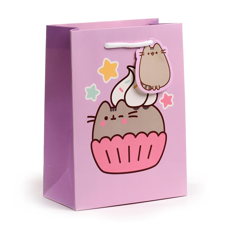 GBAG116B_001 Gift Bag (Medium) - Pusheen the Cat Cupcake - Image 1