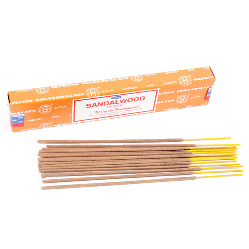 INC112C_001 Satya Nag Champa Incense Sticks - Sandalwood - Image 1