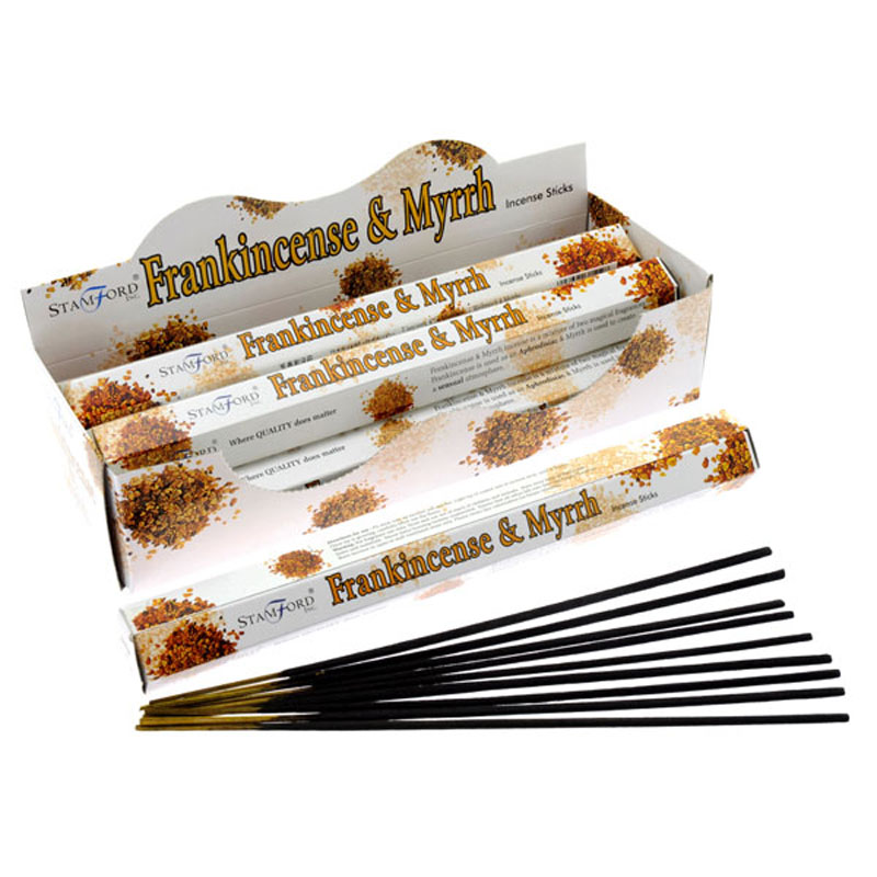 INC209_001 Stamford Hex Incense Sticks - Frankincense and Myrrh - Image 1