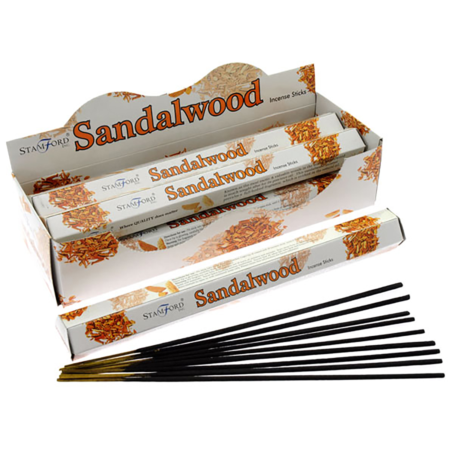 INC225_001 Stamford Hex Incense Sticks - Sandalwood - Image 1