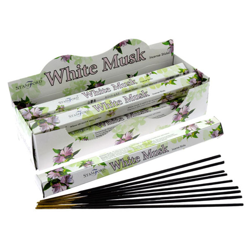 INC227_001 Stamford Hex Incense Sticks - White Musk - Image 1