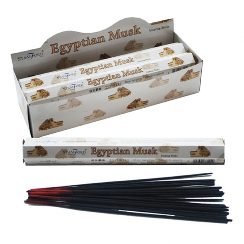 INC358_001 Stamford Hex Incense Sticks - Egyptian Musk - Image 1