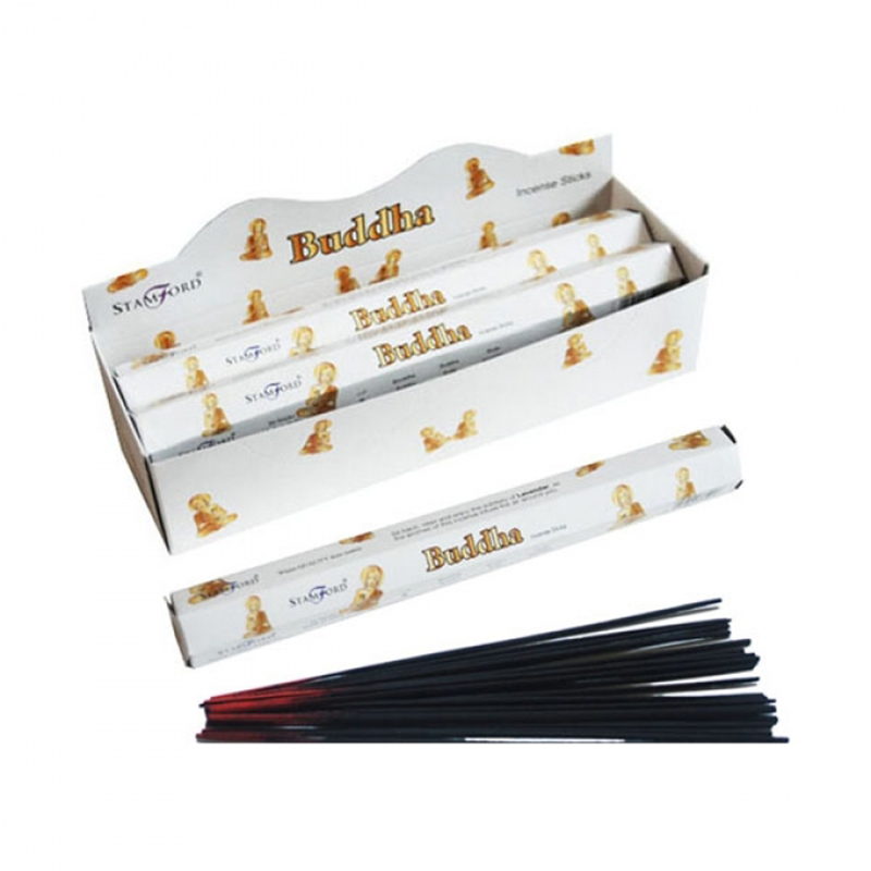 INC376_001 Buddha Stamford Hex Incense Sticks - Image 1