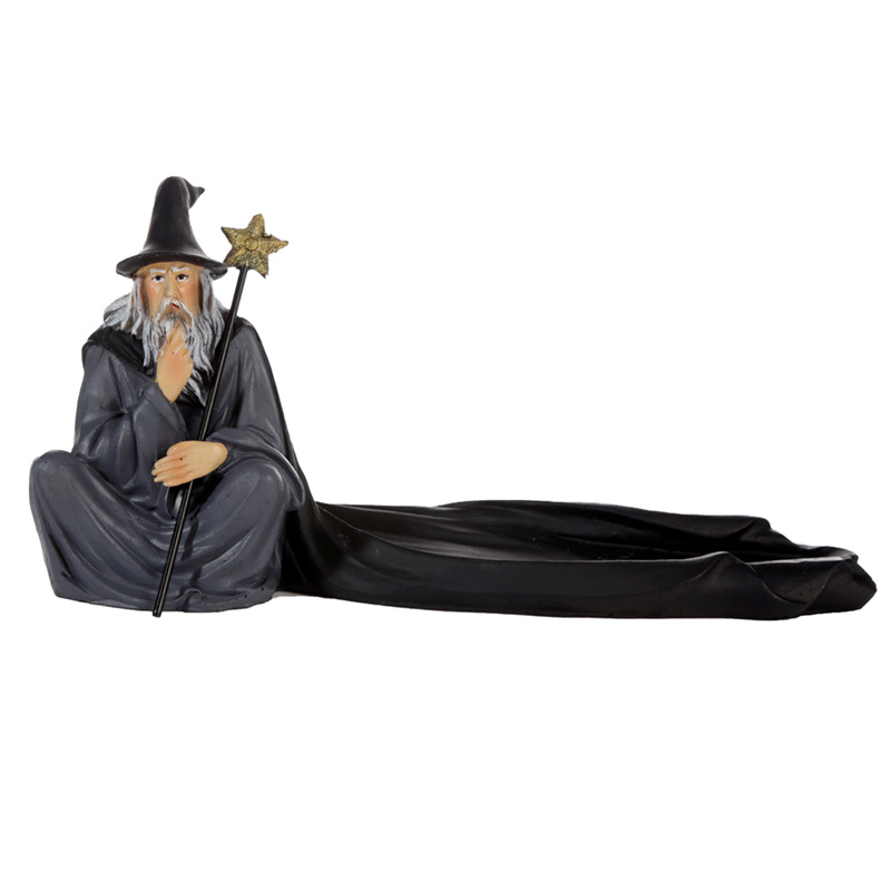 INC548_001 Collectable Spirit of the Sorcerer Wizard - Ashcatcher Incense Stick Burner - Image 1
