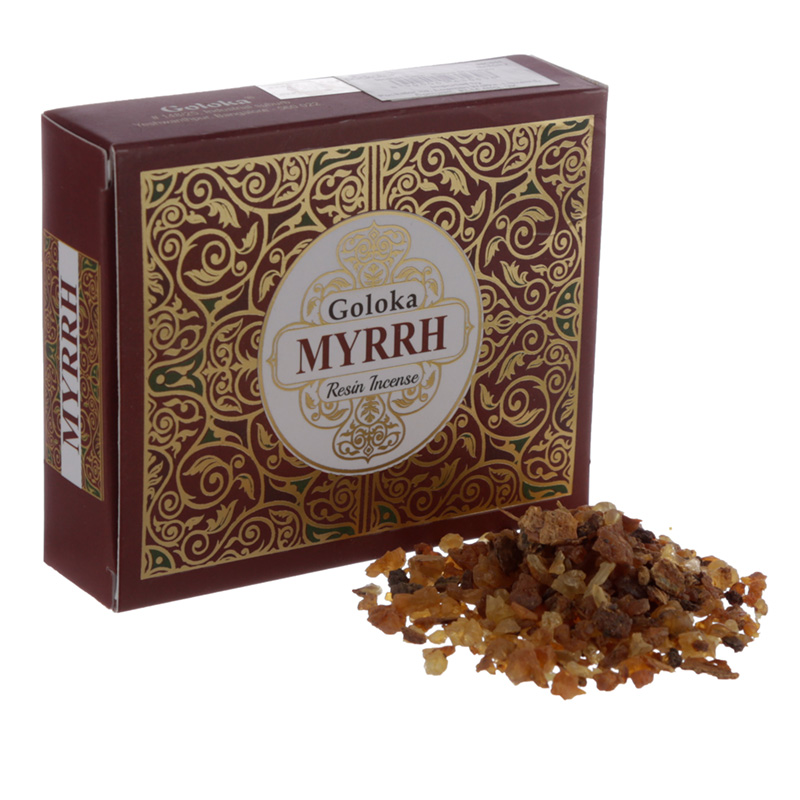 INC551_001 Goloka Incense Resin Myrrh 30g - Image 1