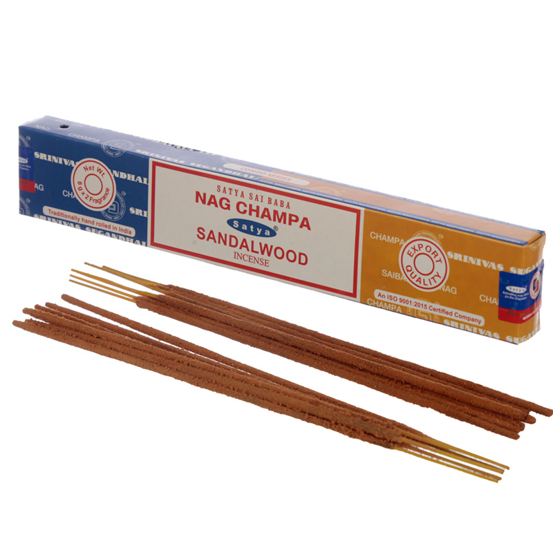 INC603_001 Satya Nag Champa & Sandalwood Incense Sticks - Image 1