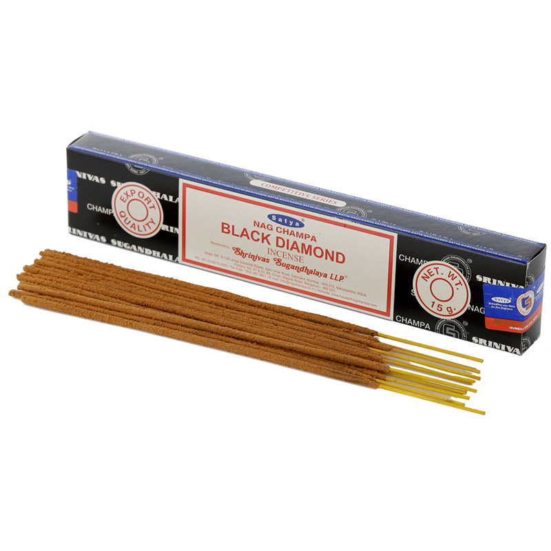 INC618_001 Nag Champa Sayta Black Diamond Incense Sticks - Image 1