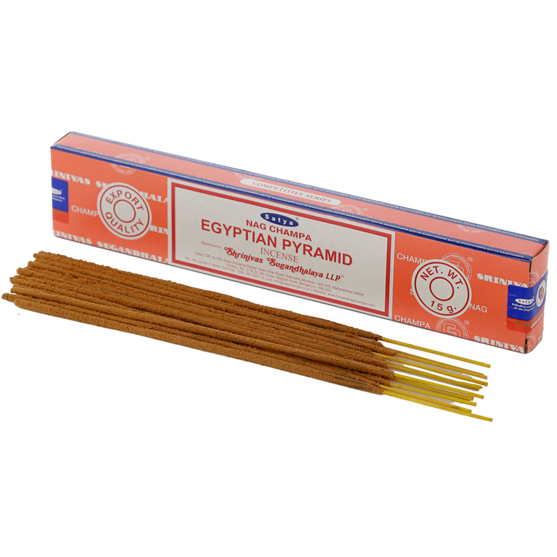 INC623_001 Nag Champa Sayta Egyptian Pyramid Incense Sticks - Image 1