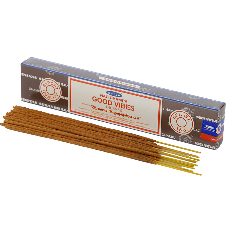 INC627_001 Nag Champa Sayta Good Vibes Incense Sticks - Image 1