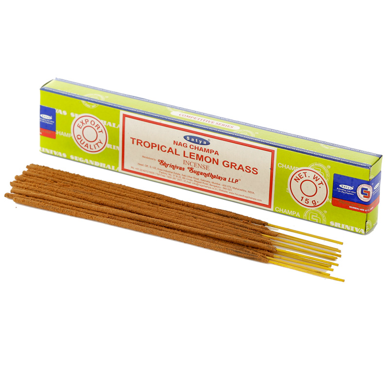 INC638_001 Satya Tropical Lemon Grass Nag Champa Incense Sticks - Image 1