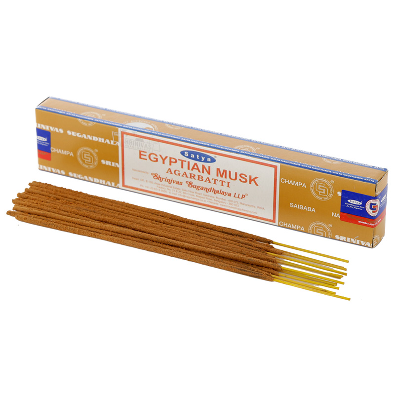 INC654_001 Satya VFM Egyptian Musk Nag Champa Incense Sticks - Image 1