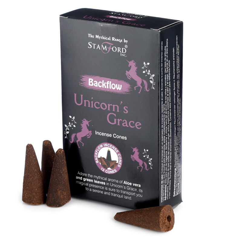 INC681_001 Stamford Backflow Incense Cones - Unicorns Grace - Image 1