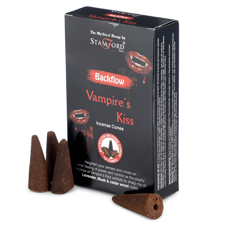 INC682_001 Stamford Backflow Incense Cones - Vampires Kiss - Image 1