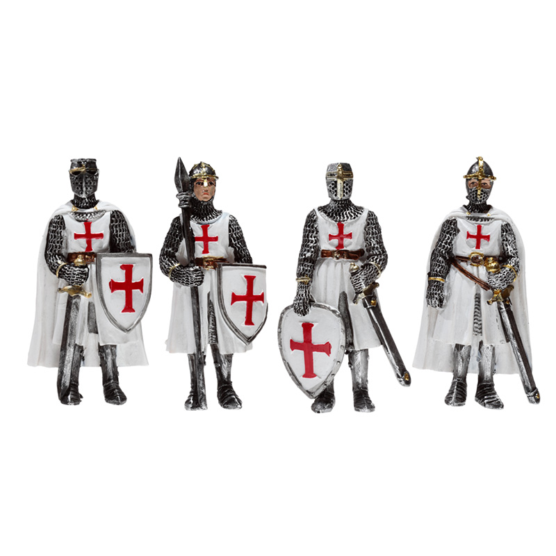 KN222_001 Souvenir Magnet - Crusader Knight Defender - Image 1