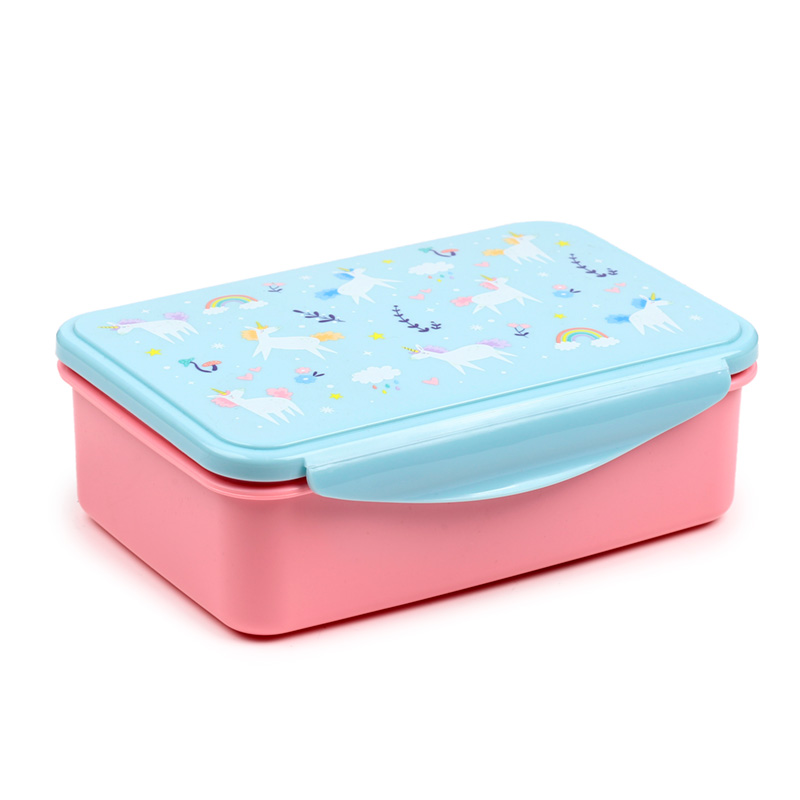 LBOX102_001 Clip Lock Lunch Box - Unicorn Magic - Image 1