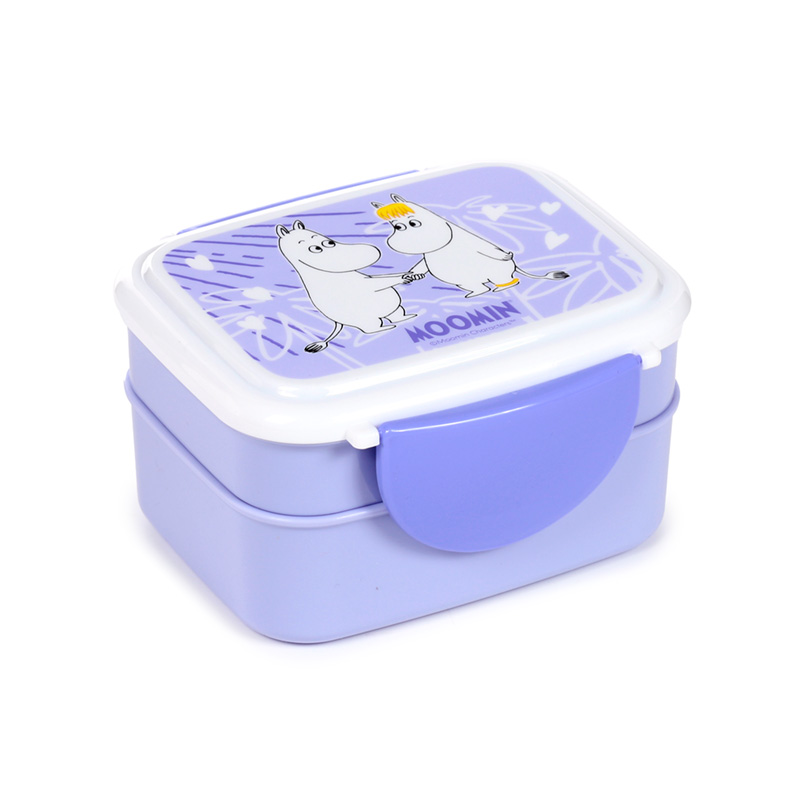 LBOX120_001 Bento Clip Lock Lunch Box with Cutlery - Moomin Tammi - Image 1