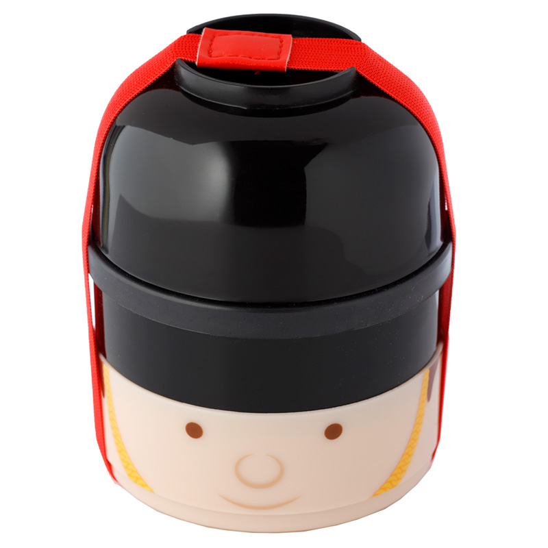 LBOX90_001 Bento Round Stacked Lunch Box - London Guardsman - Image 1