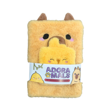 Plush A5 Notebook with Pouch & Mini Notebook - Capybara
