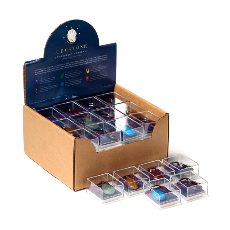 MIN47_001 Gemstone Pendant - Teardrop - Image 1