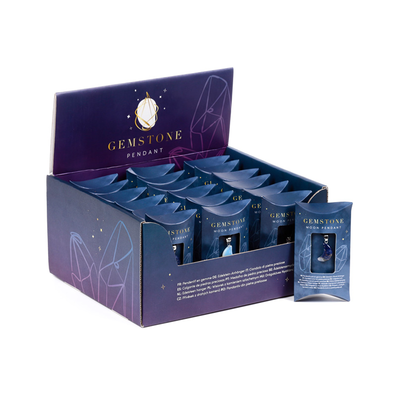 MIN51_001 Gemstone Pendant - Mini Moon - Image 1