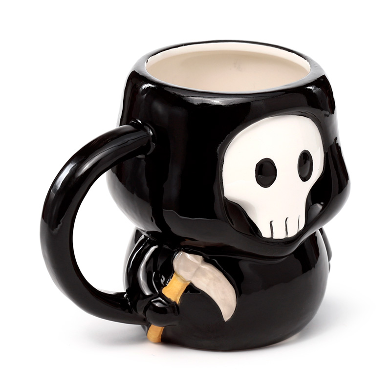 MUG457_001 Novelty Shaped Ceramic Mug - Skull Boy - Image 1