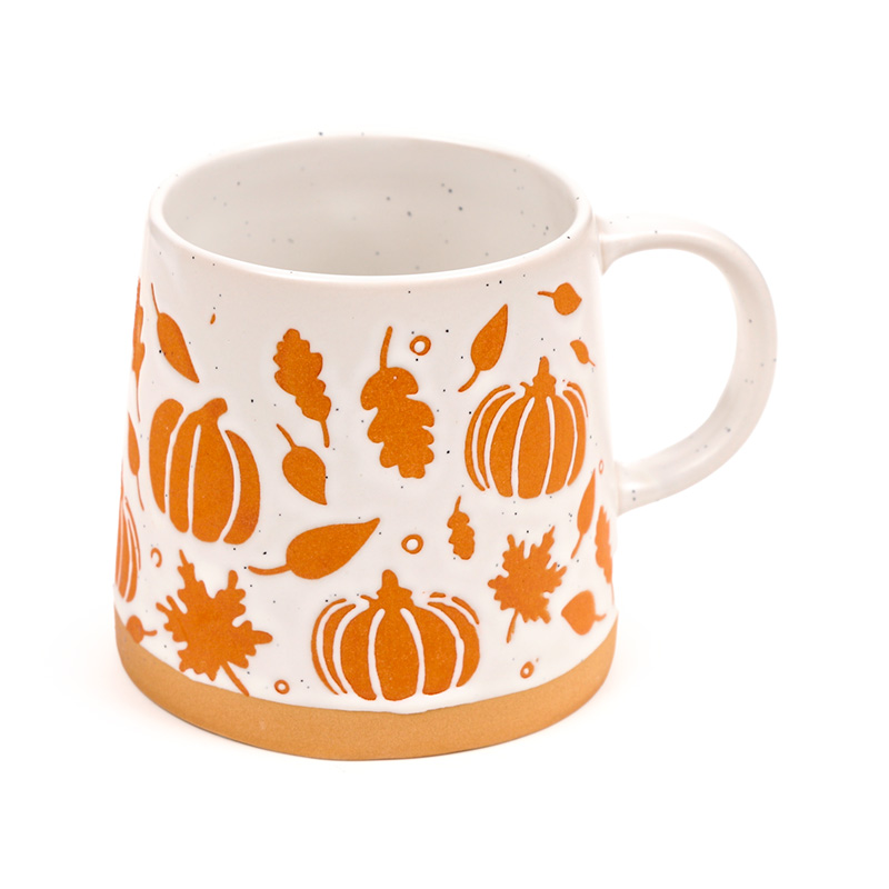 MUG484_001 Stoneware Mug - Pumpkin - Image 1