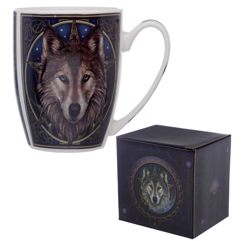 MULP05_001 Porcelain Mug - Lisa Parker Wild One Wolf - Image 1