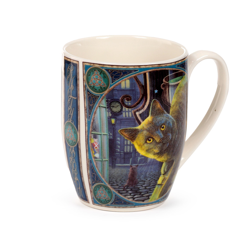 MULP62_001 Porcelain Mug - Lisa Parker Rusty Cauldron Cat - Image 1