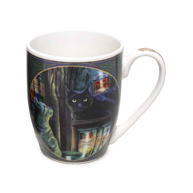 MULP65_001 Porcelain Mug - Lisa Parker Magical Emporium Cat - Image 1