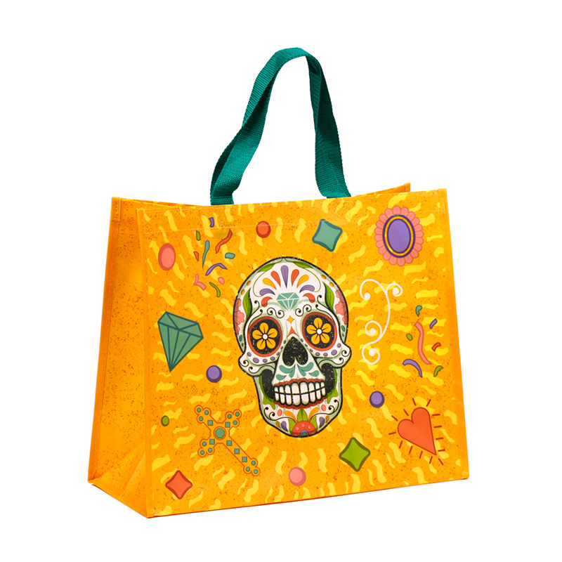 NWBAG95_001 Durable Reusable Shopping Bag - Day of the Dead - Image 1
