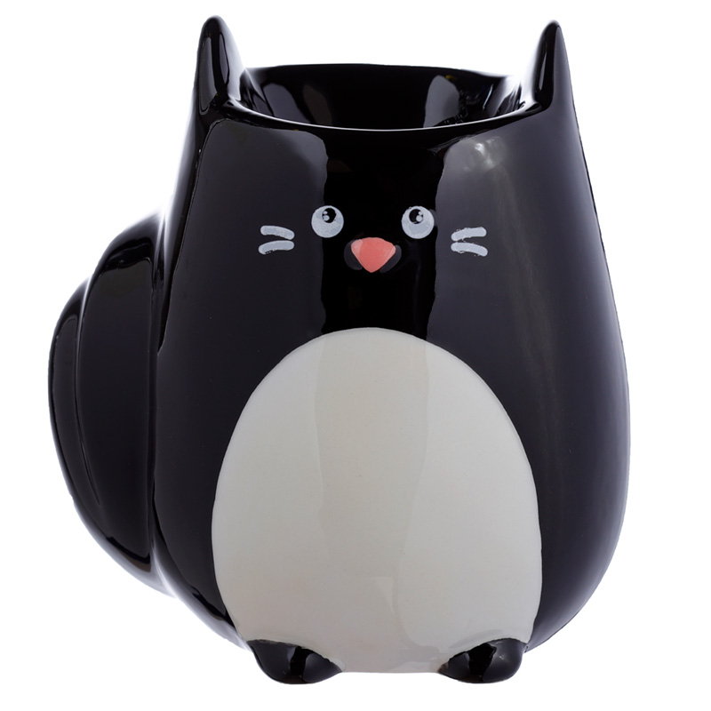 OB379_001 Ceramic Feline Fine Cat Shaped Oil Burner - Image 1