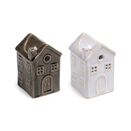 Porcelain Oil Burner - Eden House Shaped