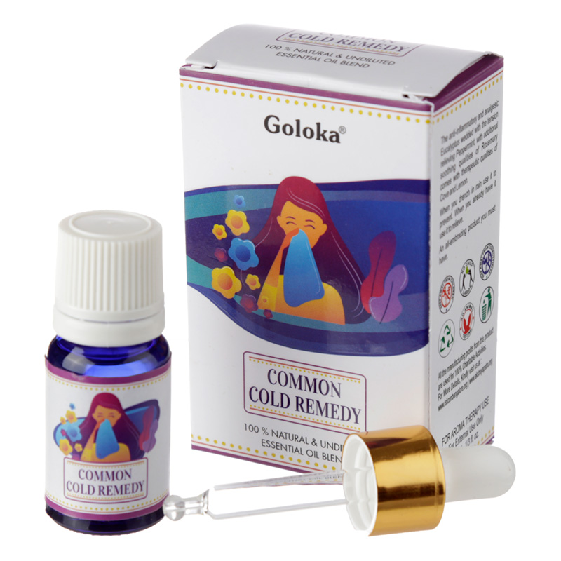 OILB06_001 Goloka Blends Essential Oil 10ml - Cold Remedy - Image 1