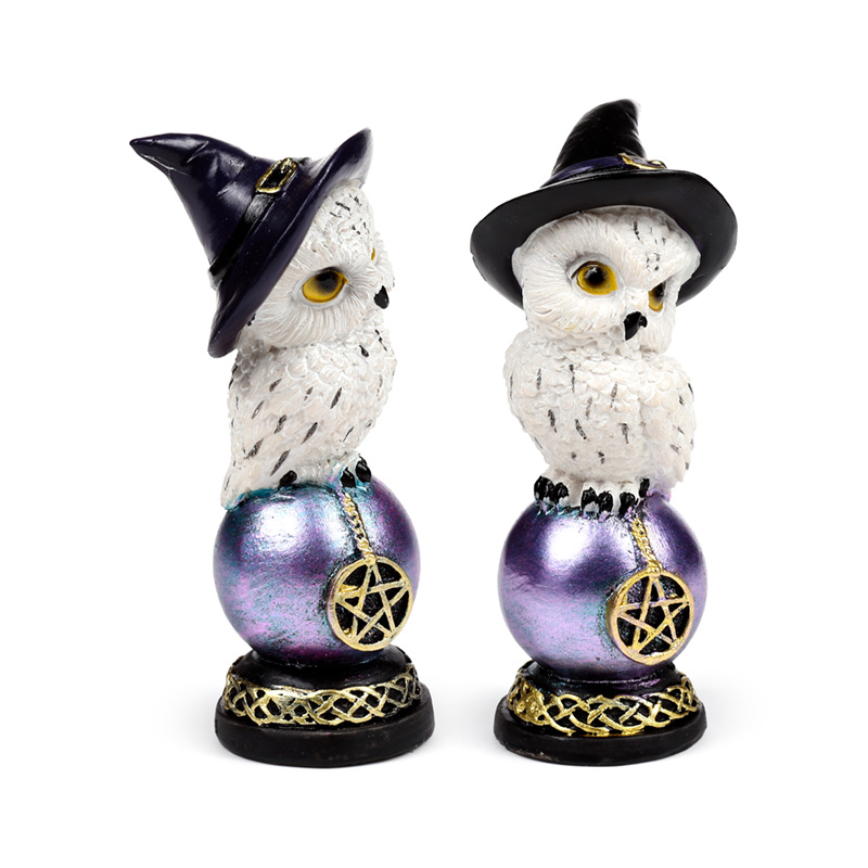 OWL52_001 Wise Old Magical Owl - Iridescent Orb - Image 1