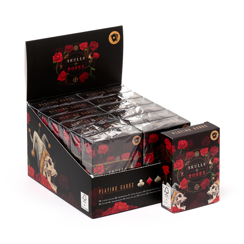PCARD06_001 Standard Deck of Playing Cards - Skulls and Roses - Image 1